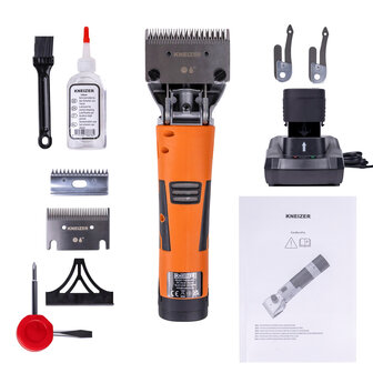 Kneizer CordlessPro Horse Draadloos Scheerapparaat voor Paarden &ndash; 2 accu&rsquo;s en 2 messensets