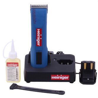 Heiniger Saphir accu scheermachine 7.4V/35W met scheerkop nr.10 en 1 accu